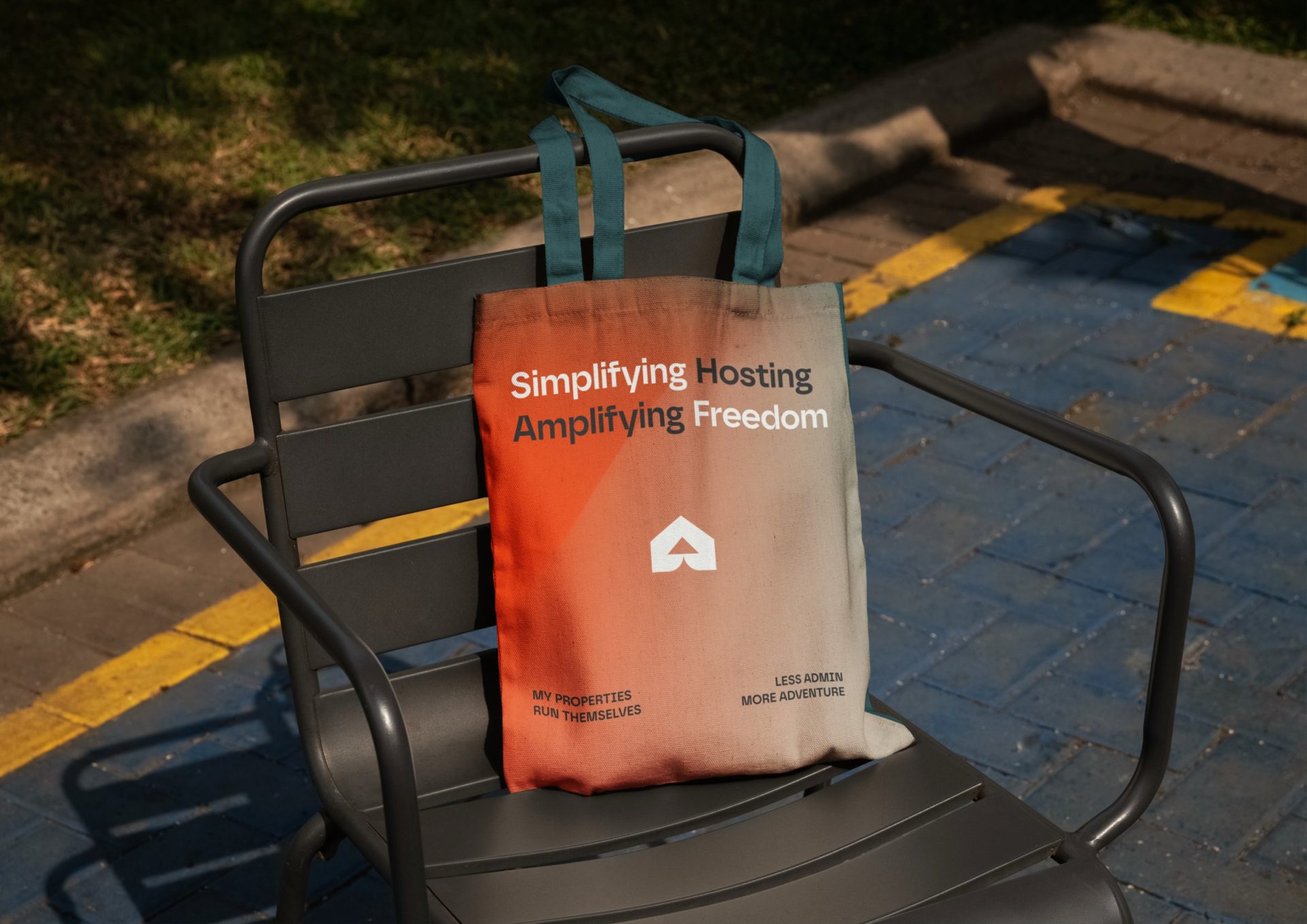 Tote bag with motivational text